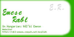 emese rabl business card